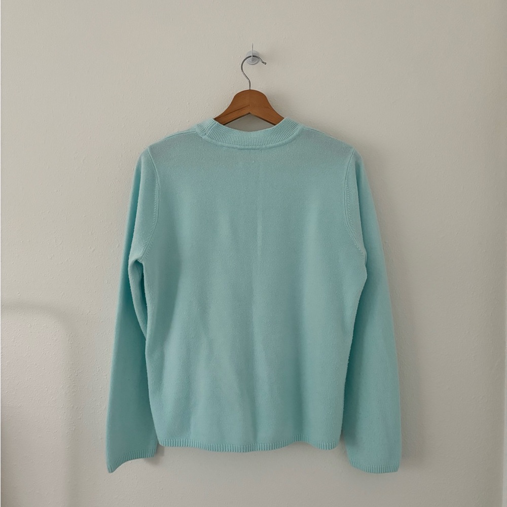 Kim Rogers Light Blue Cashmalon Sweater - Picture 4 of 6